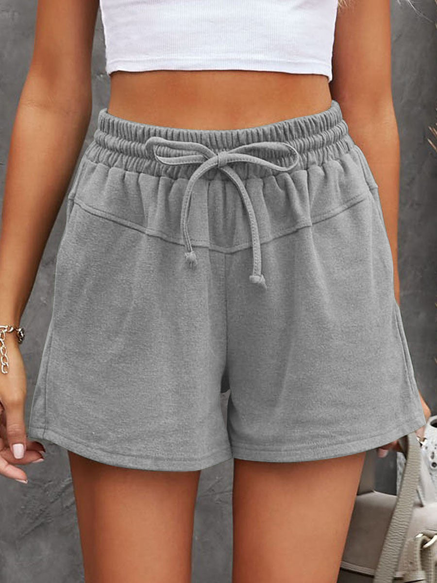 Full Size Drawstring Shorts with Pockets